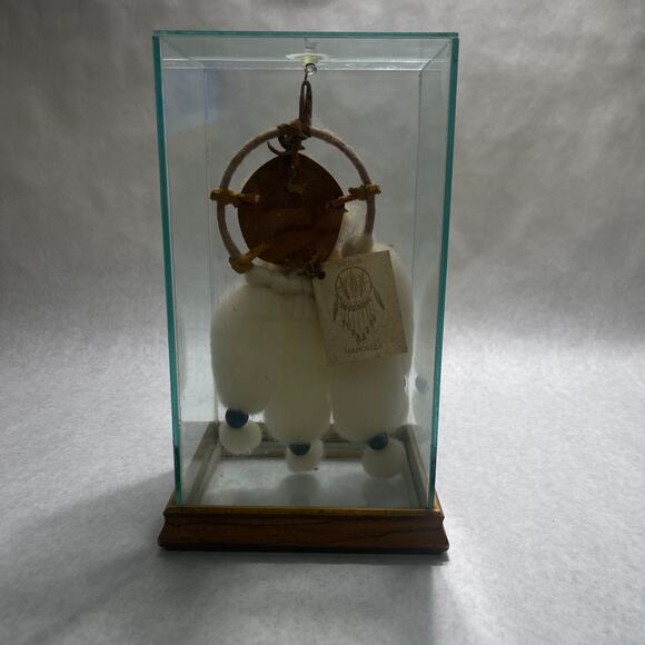 Native American Indian Mandella Hanging Dream Catcher Glass Case Gift - Picture 1 of 8